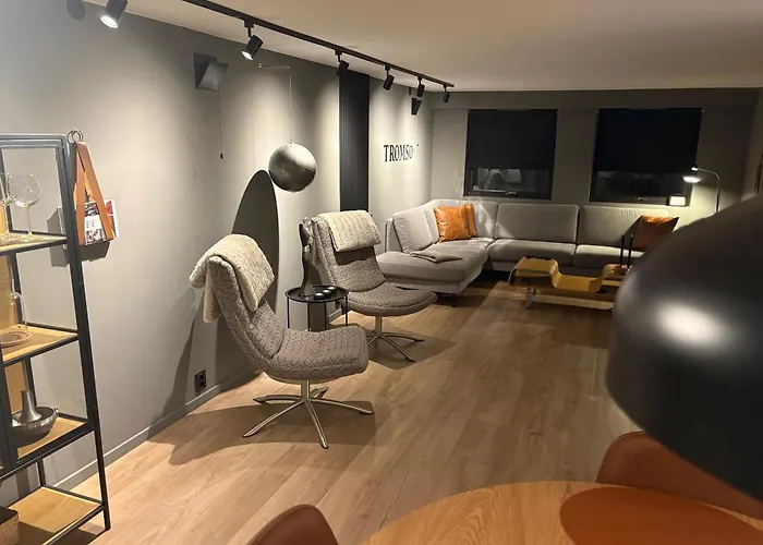 Modern With Aurora & Midnight Sun Views, Close To Snow Dome, Slopes Store & Bus Stop, Free Parking Apartment *