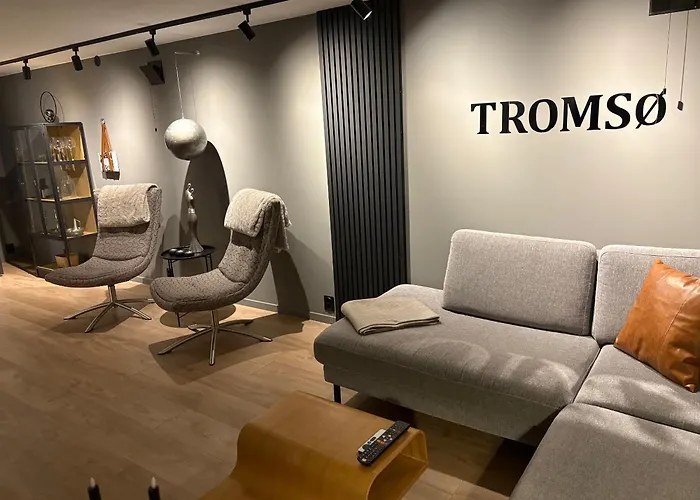 Modern With Aurora & Midnight Sun Views, Close To Snow Dome, Slopes Store & Bus Stop, Free Parking Tromsø